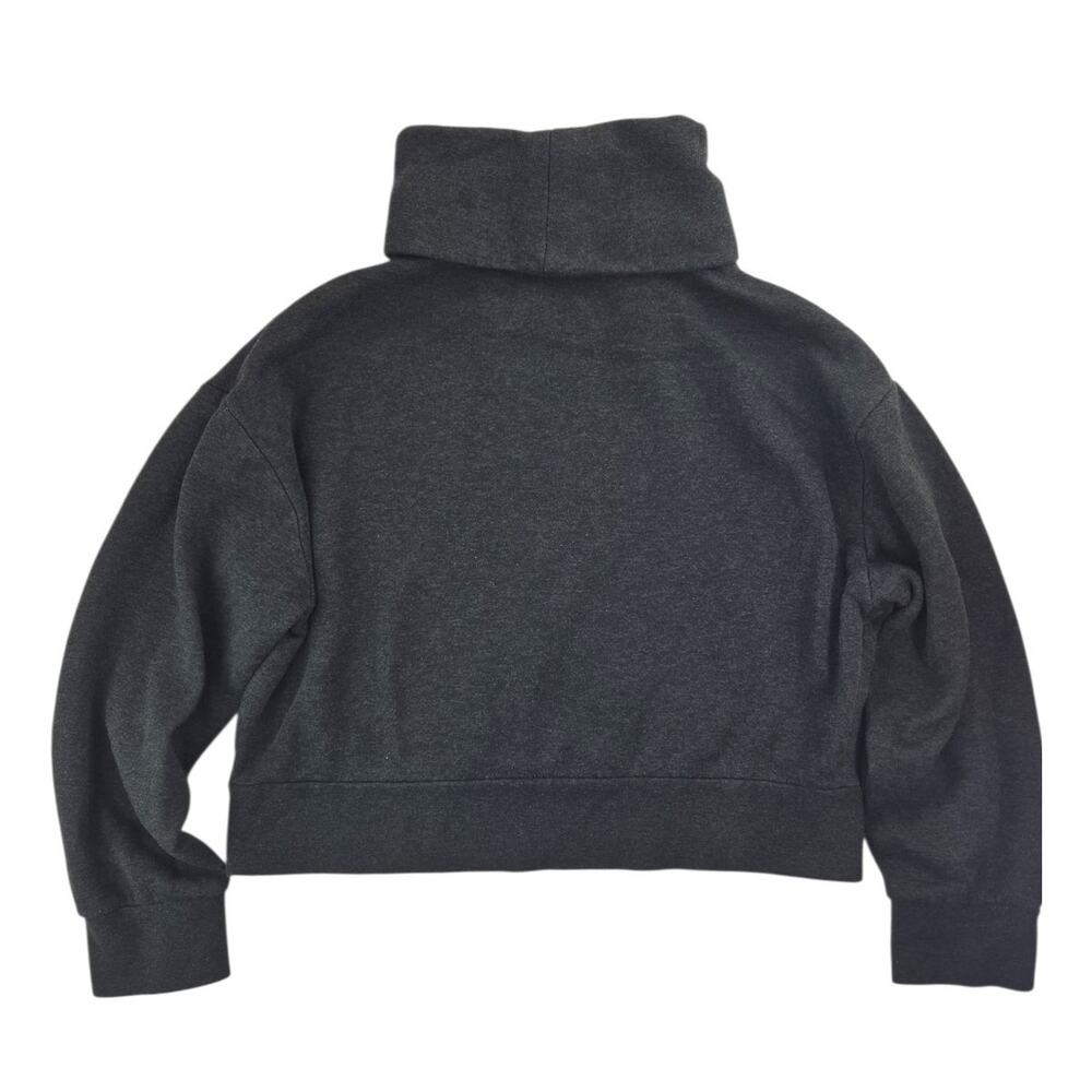 Zara | Gray, Cropped, Turtleneck Sweatshirt | Size Small - Picture 3 of 3